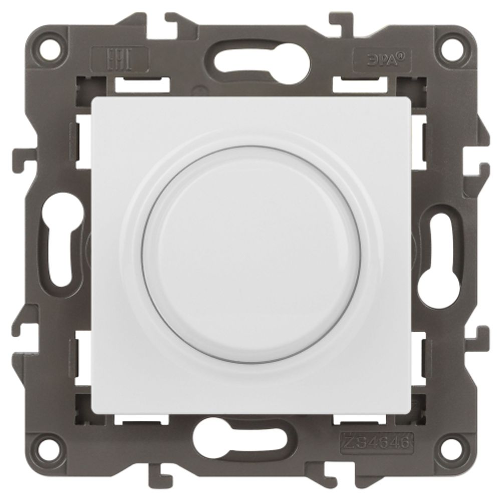 14-4101-01 ЭРА Светорегулятор поворотно-нажимной, 400ВА 230В, IP20, Эра Elegance, белый