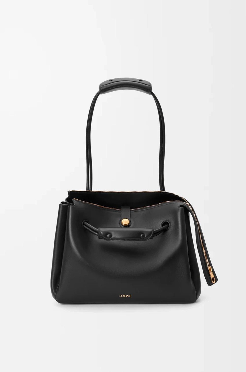 Loewe Сумка Madrid среднего размера из мягкой телячьей кожи, черный