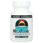 Source Naturals, MegaFolinic™, 800 мкг, 120 таблеток
