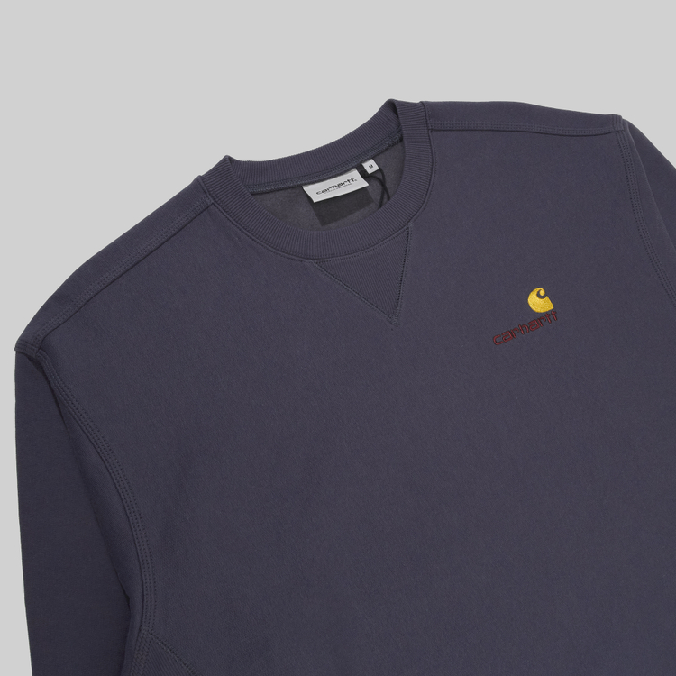 Толстовка мужская Carhartt WIP American Script Sweatshirt артикул:I025475_zeus - купить в магазине Дайс