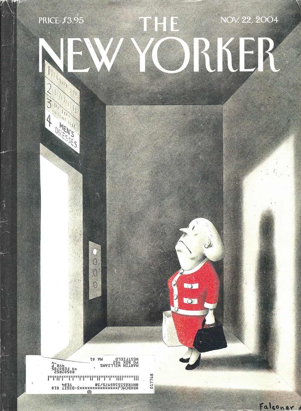 Журнал The New Yorker 29-11-2004, поврежденный