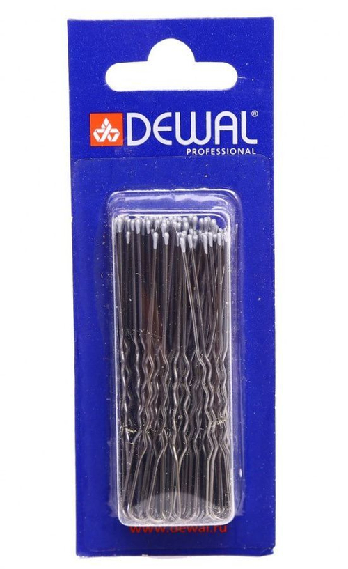 DEWAL Шпильки 70 мм волна, черные (1шт)