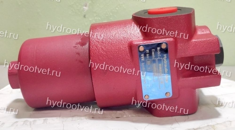 WKDFBN/HC60G10C1.1 - Напорный фильтр гидравлический одинарный модели DF тонкость фильтрации 10 мкм, типоразмер 60, вид присоединения: резьба G1/2, материал корпуса - чугун, рабочее давление до 420 бар, электрический индикатор загрязнения