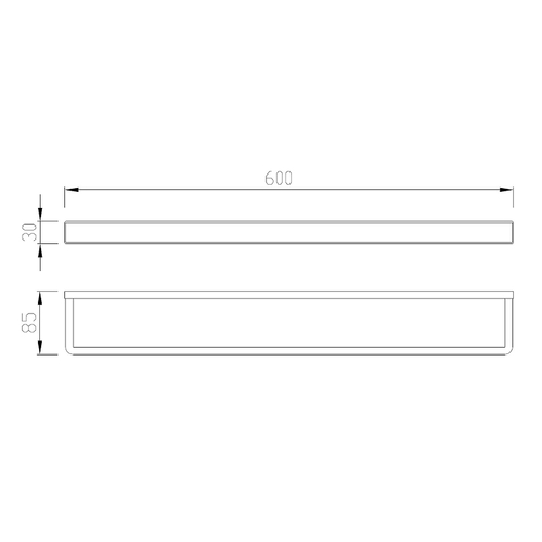 Полотенцедержатель Abber Westen AA1755B Черный матовый