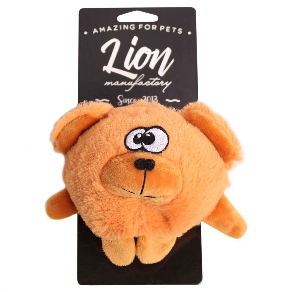Lion Игрушка для собак Мишка-колобок, 12см