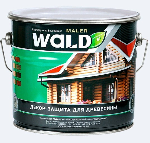 Пропитка по дереву защит.-декор. WALD бесцветная  3л   РАДУГА
