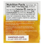 Swanson, 100% органический чай из корня имбиря, без кофеина, 20 чайных пакетиков, 40 г (1,4 унции)