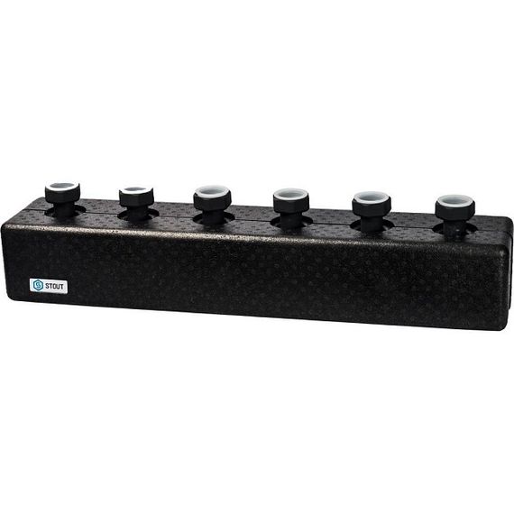 Коллектор STOUT SDG-0016 3 контура, в теплоизоляции DN 25