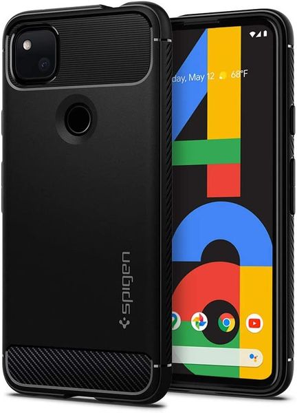 Чехол Spigen Rugged Armor для Google Pixel 4a Case (2020) - Matte Black
