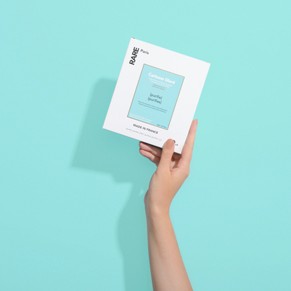 RARE PARIS  Carbone Glacé Очищающая тканевая маска для лица, 23 мл (упаковка 5 шт)