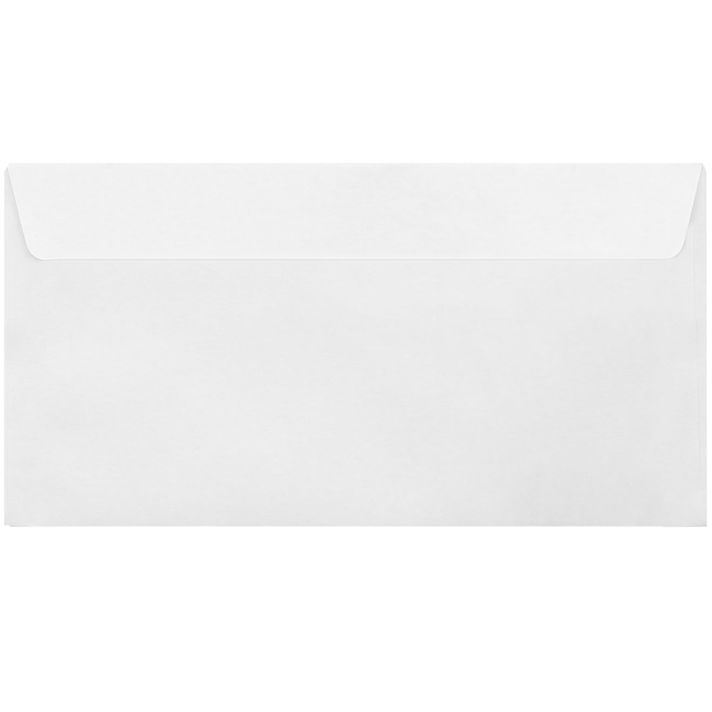 Конверт Е65 Kuvert (110х220 мм) белый, удаляемая лента