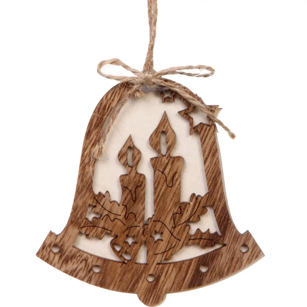 Подвеска «Колокольчик - Свечи» 10*11 см