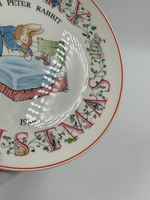 Тарелка Merry Christmas from Peter Rabbit Wedgwood 1989 год