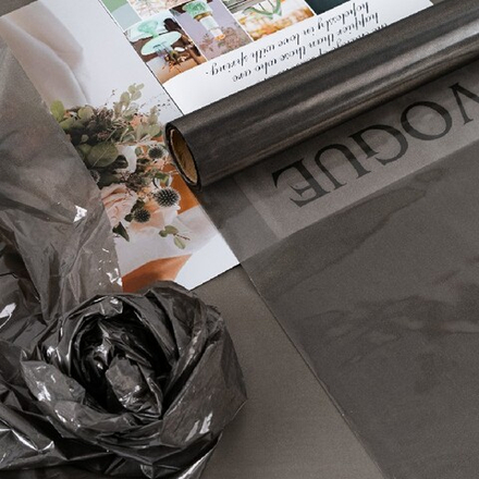 Пленка матовая/глянцевая"Стекло" 56см*10м Черная