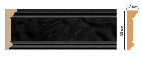 Плинтус потолочный DECOMASTER D216-195 (60*17*2400мм)