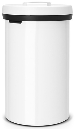 Ведро Brabantia 60л белое сбоку