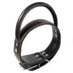 Ошейник двойной с круглой ручкой кожаный, 45*760мм, Gamma