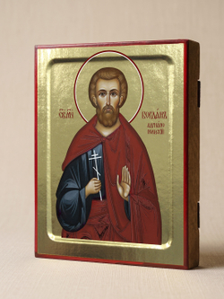 Икона Богдан (Феодот) Адрианопольский, мученика на дереве: 125 х 160 (Синопсисъ)
