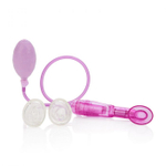 Клиторальная помпа с насадками и вибрацией Dr. Laura Berman Selene Vibrating Clitoral Pump (Цвет: розовый)