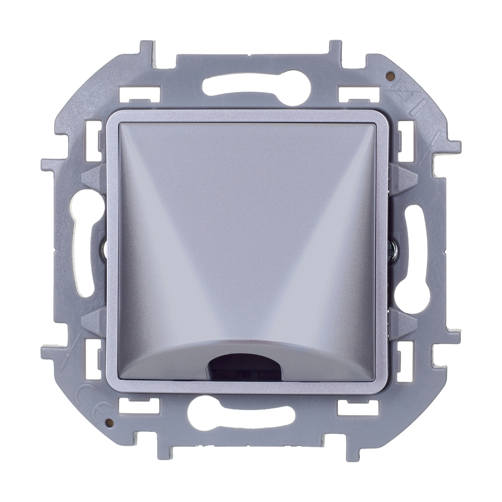 Вывод кабеля IP21 с зажимом для крепления - алюминий Inspiria Legrand