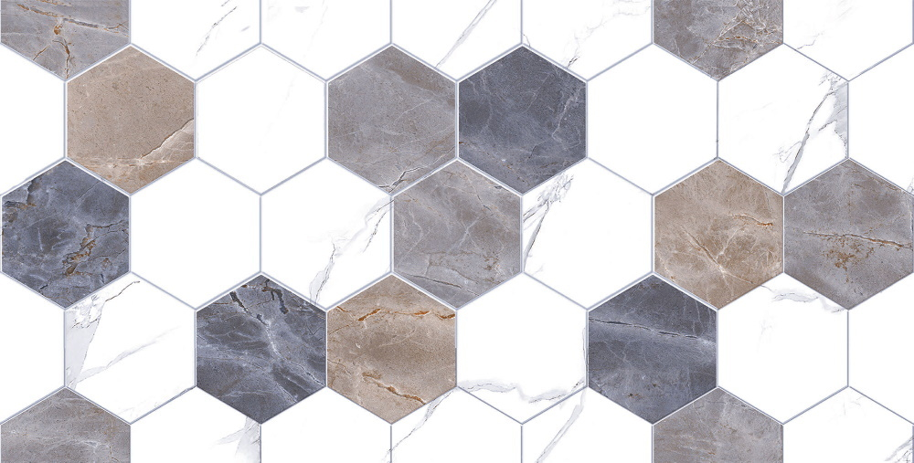 Плитка настенная Дамон Декор Гексагон 30*60см 1,44м2(TP3628H)