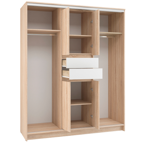 шкаф-купе Эдем 1,7м дуб сонома/белый