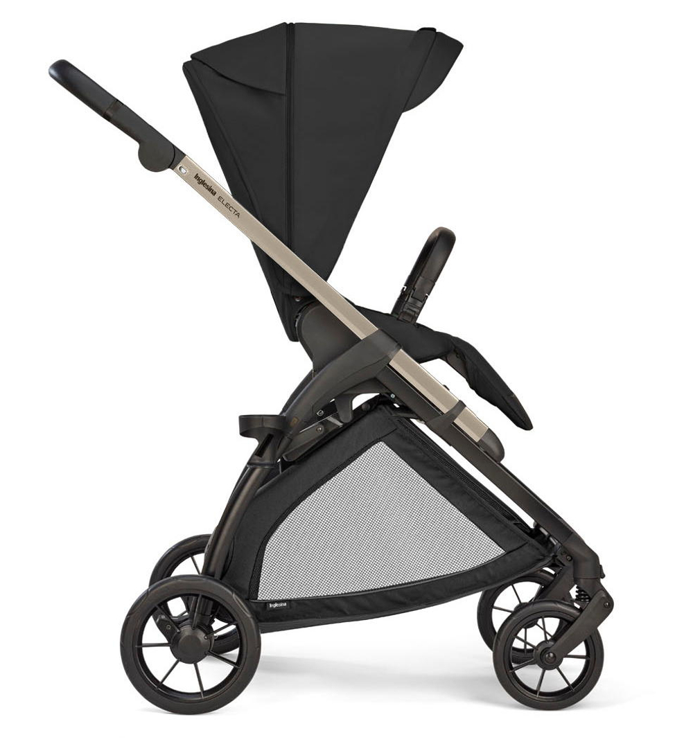 Коляска 3 в 1 Inglesina Electa System Quattro DRW 2025 с подставкой под люльку Upper Black