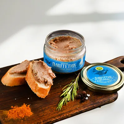 Фотография Куриный паштет с мясом цесарки / 200 гр купить в магазине Афлора