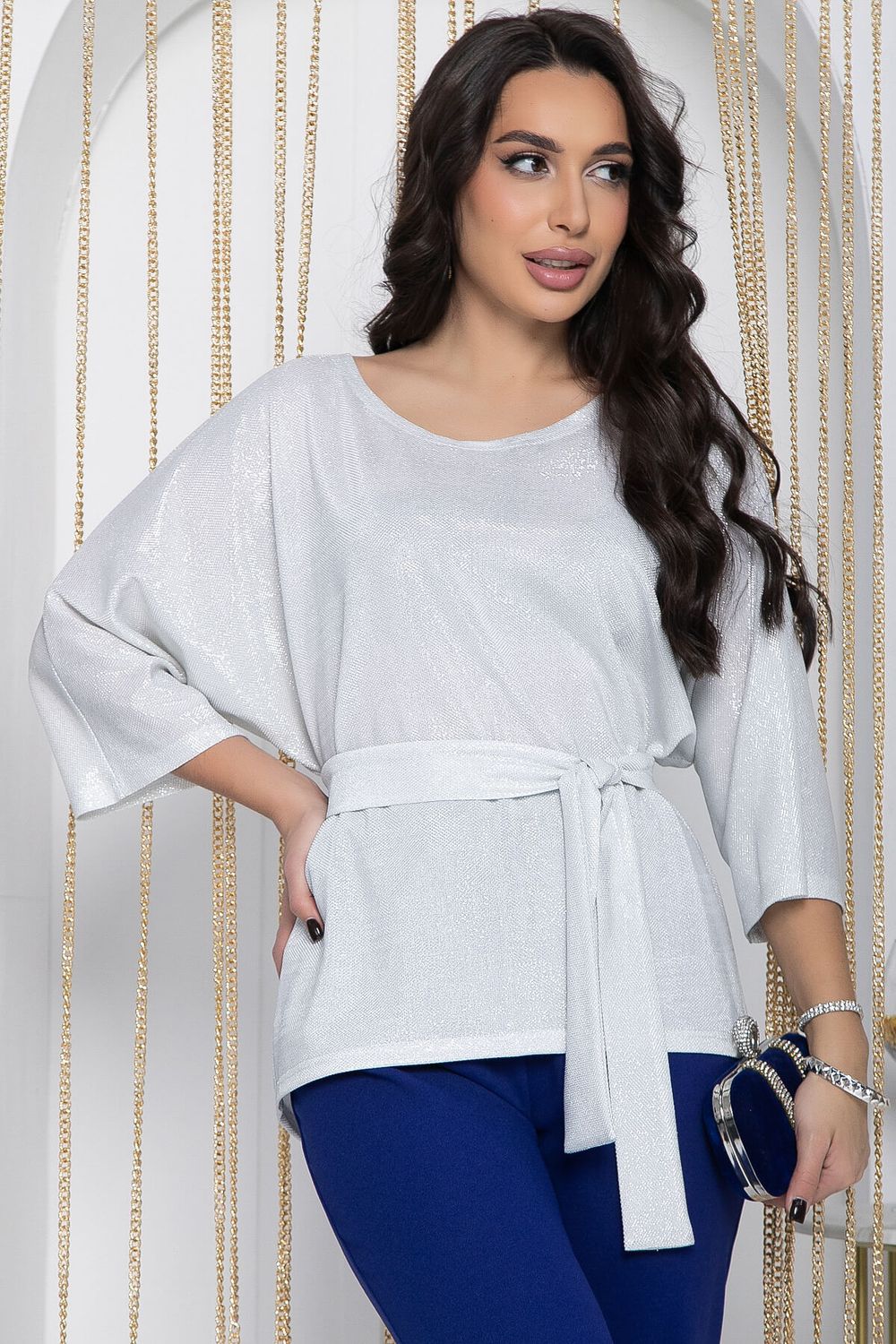 Блуза Праздник души (белая) Б12133 LT Collection