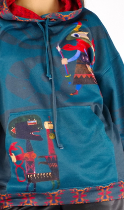 Зип худи "Рыцарь Связи" по мотивам живописи художника-сюрреалиста Виктора Браунера