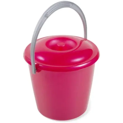 Ведро с крышкой Соло 5л перламутровое красное С631ККРА
