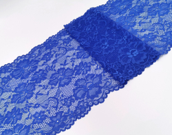 Эластичное кружево, ОПТ, 23 см, синий, (Арт: EK-2153), м