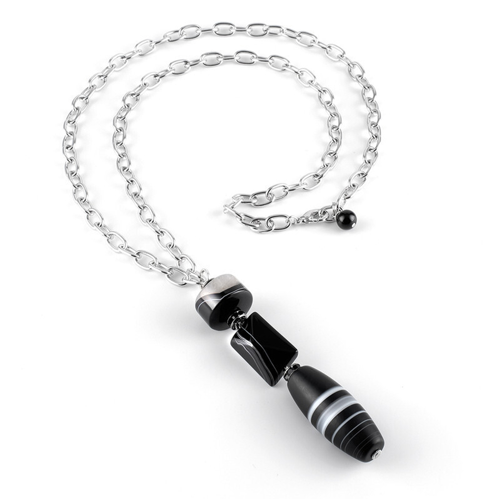 10118981 Колье Роман с камнем