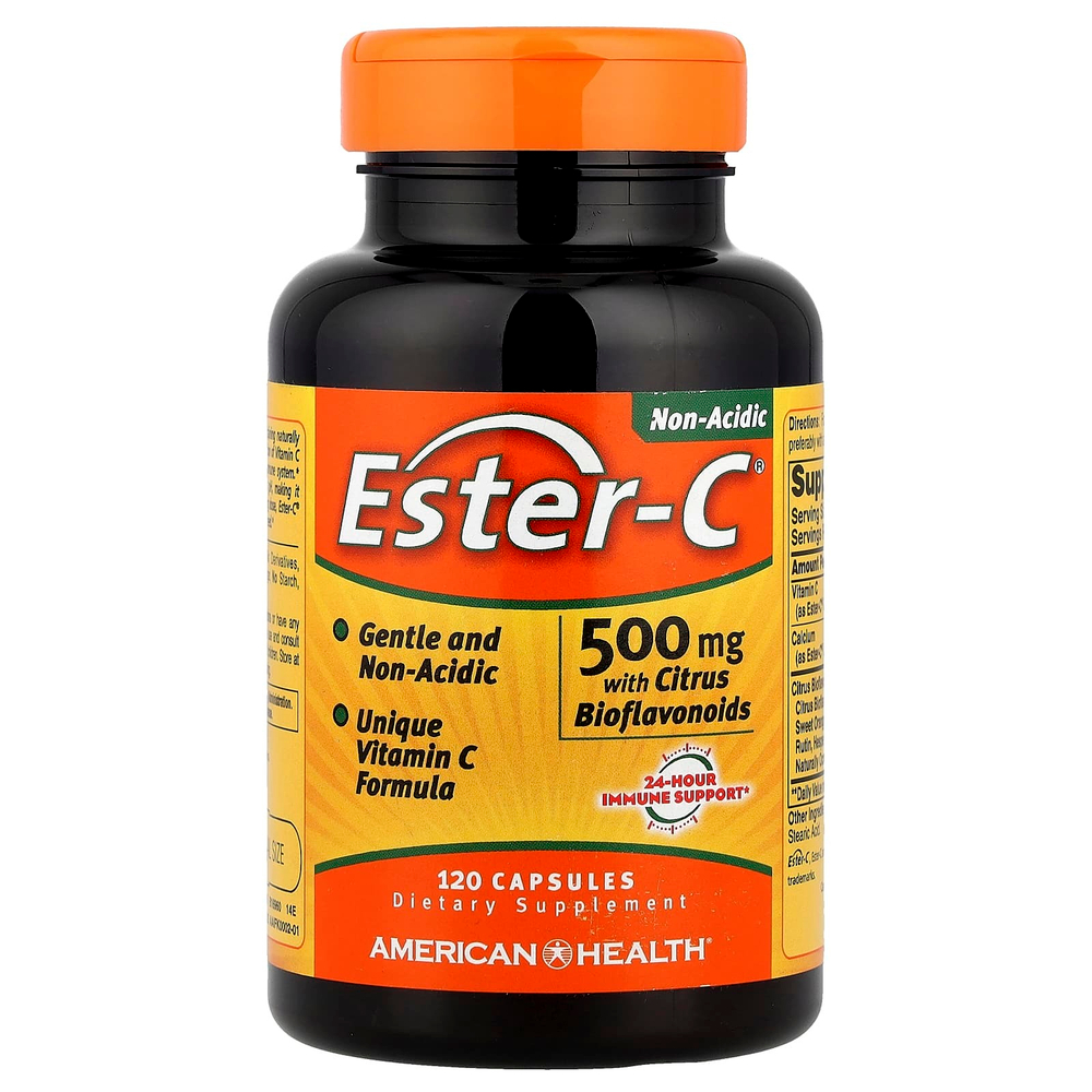 American Health, Ester-C® с цитрусовыми биофлавоноидами, 120 капсул