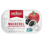 King Oscar, Royal Fillets, скумбрия по-средиземноморски, 115 г (4,05 унции)