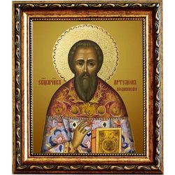 Артемон Лаодикийский священномученик, пресвитер. Икона на холсте.