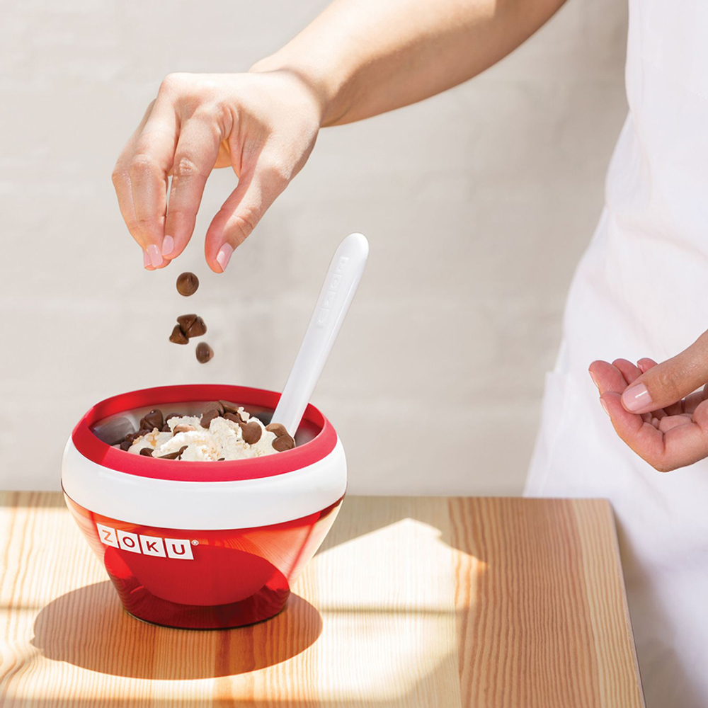 Мороженица ice cream maker красная
