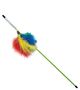 Игрушка-дразнилка для кошек "Радужные перья", 80/500мм, Triol
