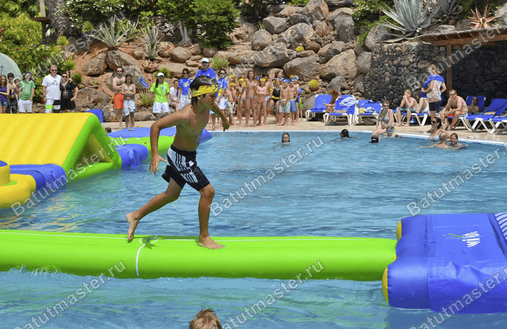 Элемент аквапарка «Бревно»,  6×2×0,3 м