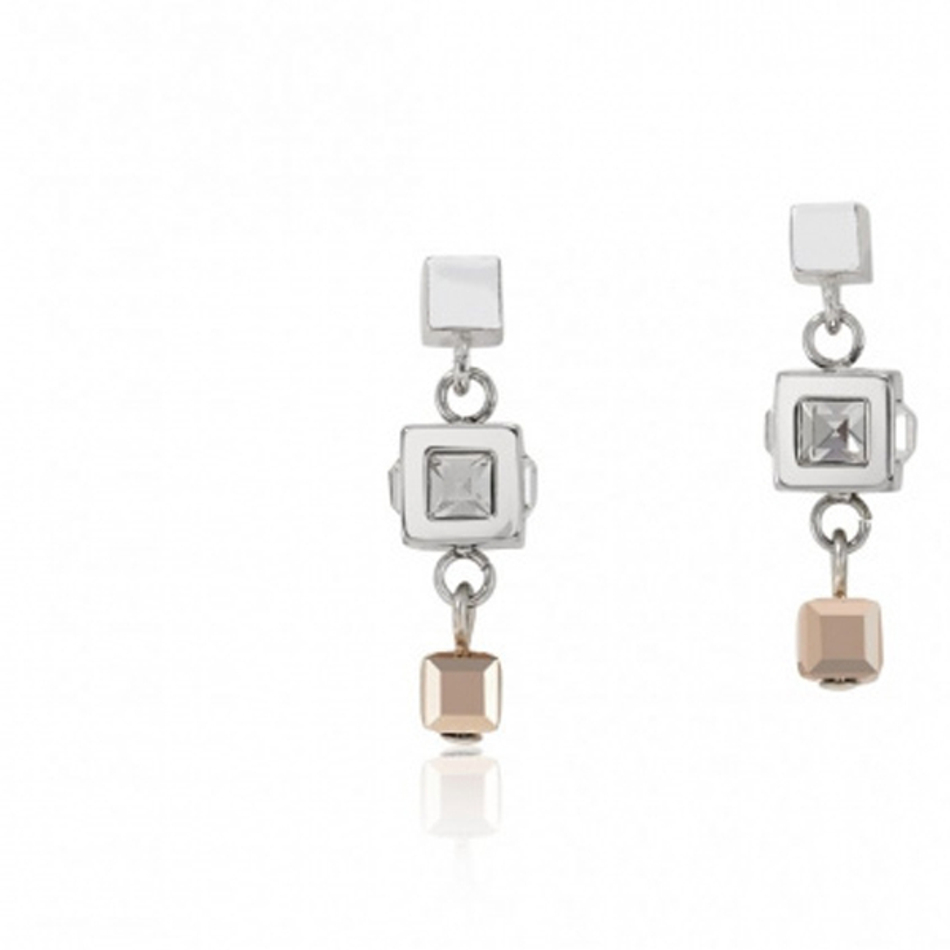 Серьги Coeur de Lion Silver-Rosegold 5037/21-1723
