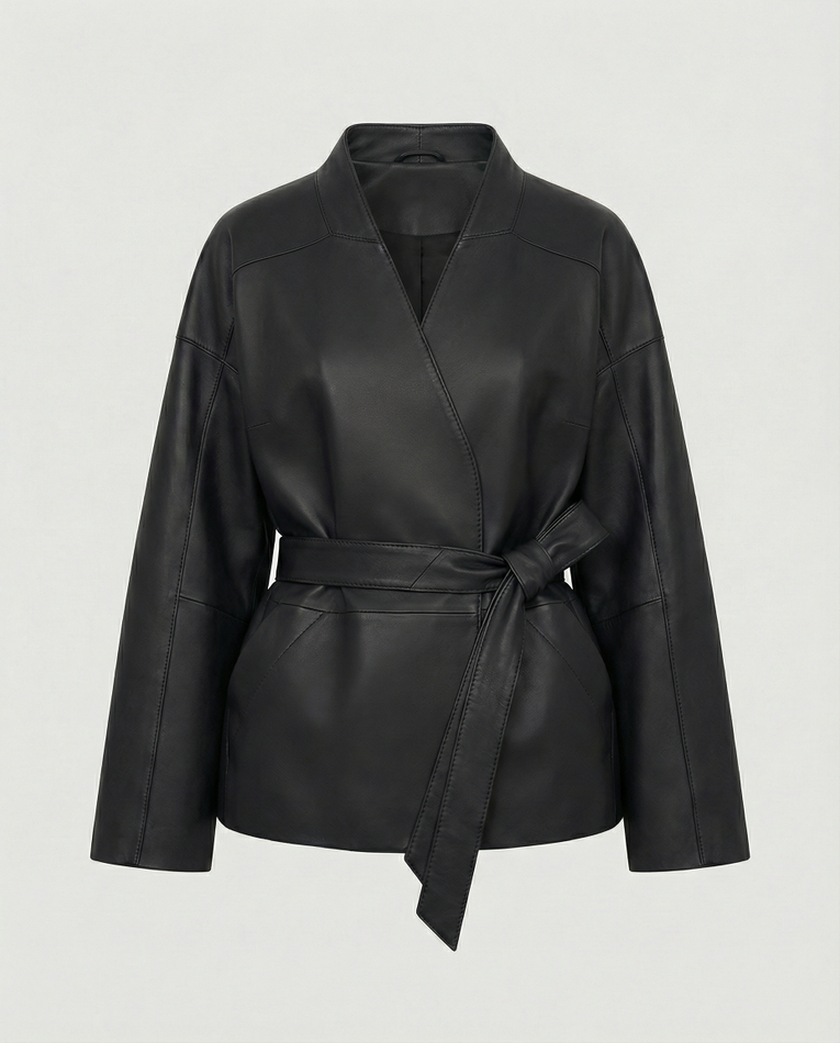 Кожаная куртка SENARI (black)