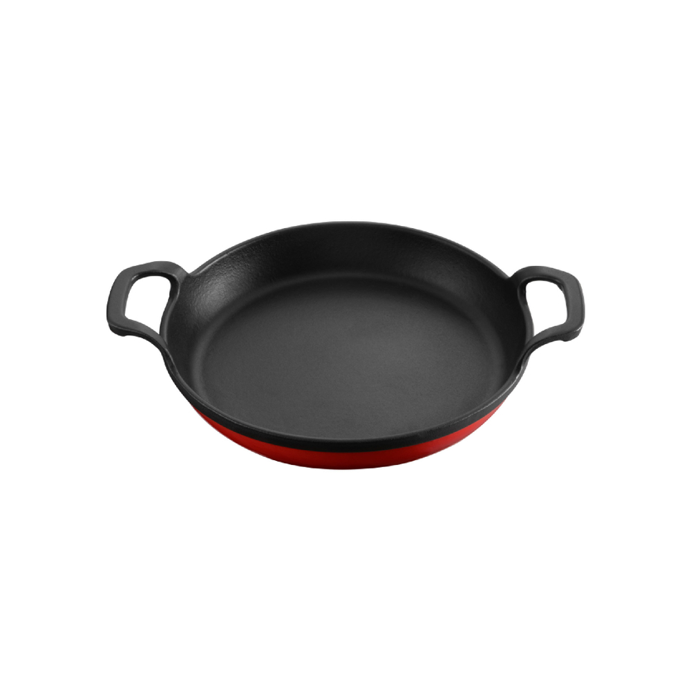 Блюдо круглое на подставке 22см Voeux L'amour красное