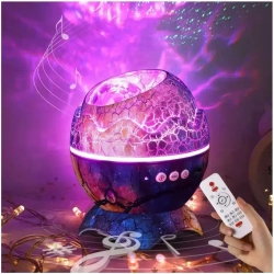 Ночник проектор Яйцо динозавра белый / Ночник проектор звездного неба / Яйцо дракона