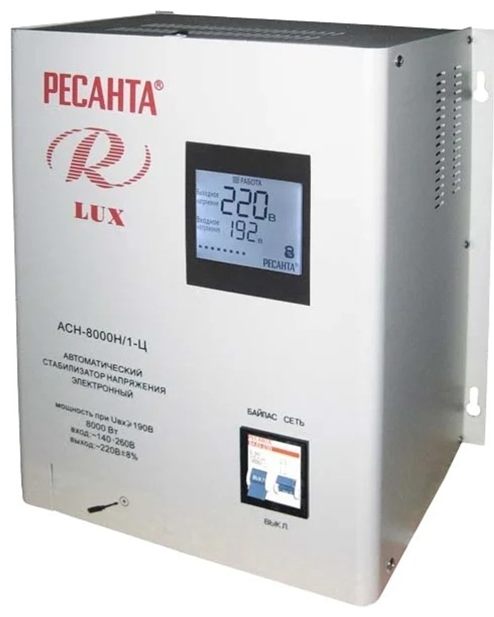 Стабилизатор напряжения Ресанта LUX АСН-8000Н/1-Ц