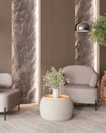 Кресло Кэнди ткань букле светло-серый