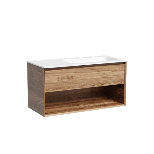 Тумба с раковиной Sancos Marmi 1.0 100 см MR1.0100RECH дуб чарльстон