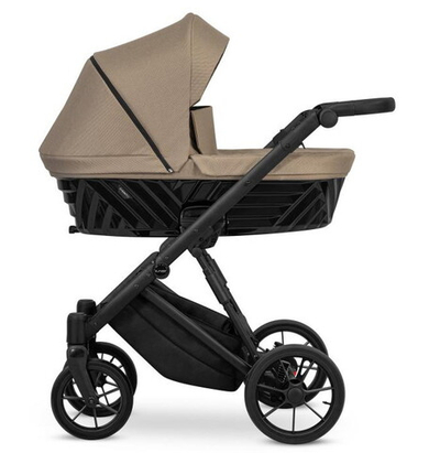 Детская коляска Peppy Fleur 2 в 1 03 Песочная ткань, черная рама