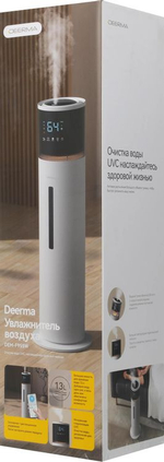 Увлажнитель воздуха ультразвуковой DEERMA DEM-F955W,  13л,  белый/черный