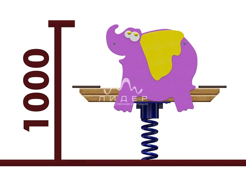 Качели-балансир на пружине “Слоненок”