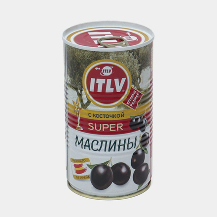 Маслины с  косточкой ITLV 370 мл